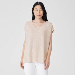 NWT Butter Soft Versona Adobe Rose V-Neck Short Slve Knit Top M Minimalist City